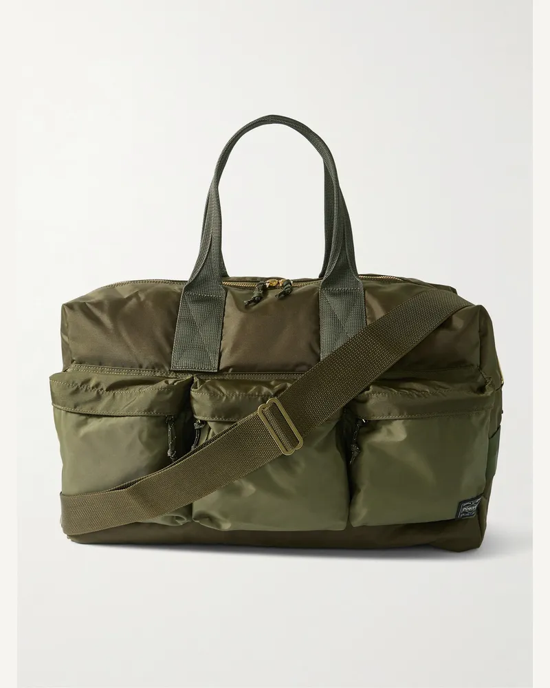 PORTER-YOSHIDA & CO Force 2Way Nylon Duffle Bag Green