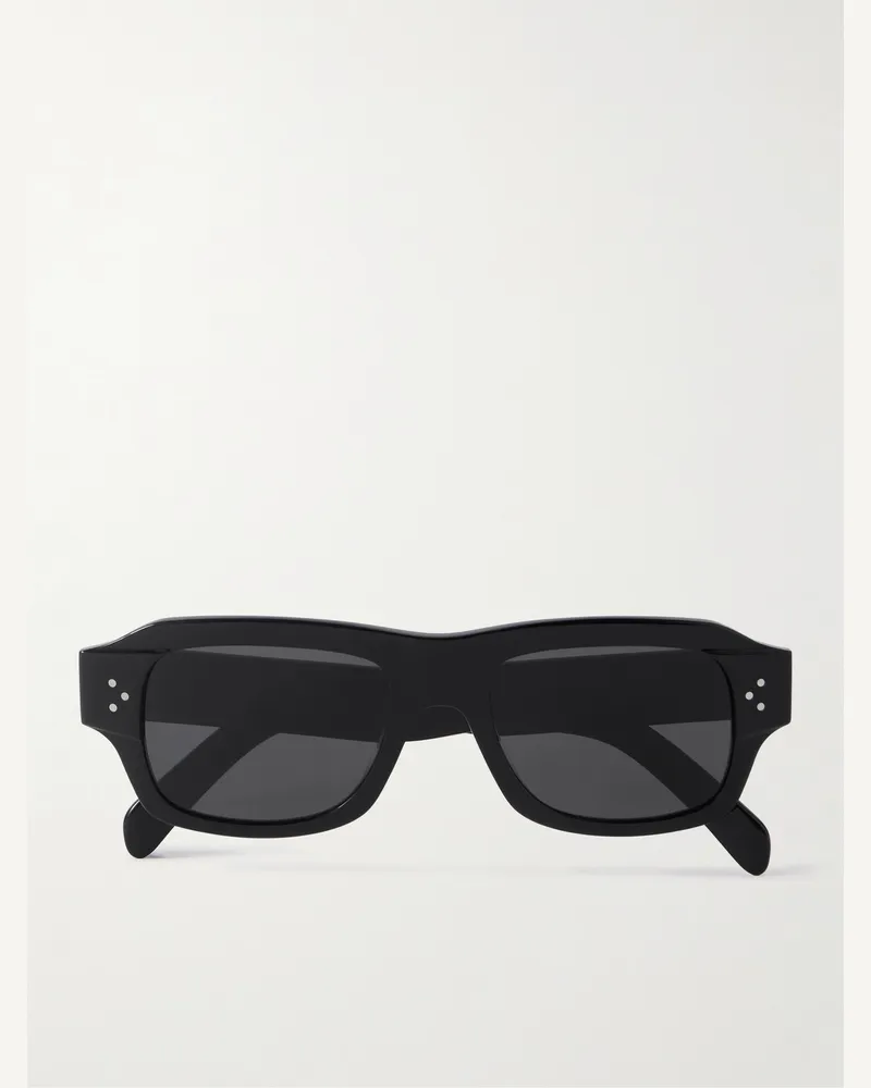 Celine Sonnenbrille mit D-Rahmen aus Azetat Schwarz