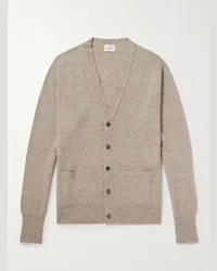 Kingsman Cardigan aus einer Kaschmir-Leinenmischung Neutral