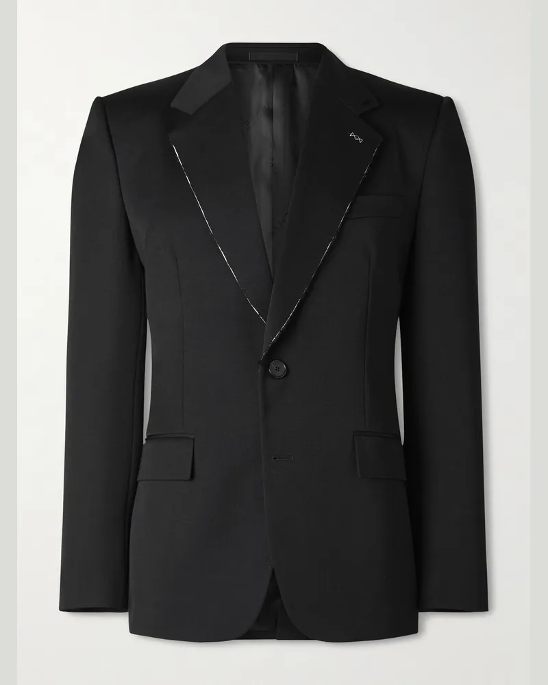 Givenchy Wool-Twill Blazer Black