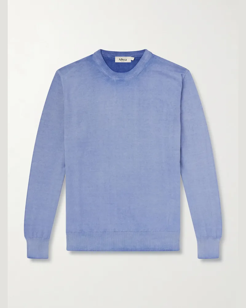 Altea Cotton Sweater Blue