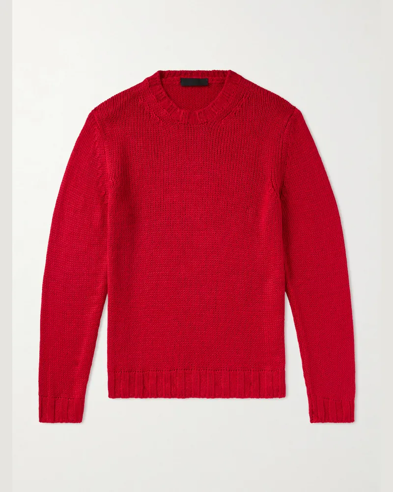 SAMAN AMEL Gio Pullover aus Seide Rot