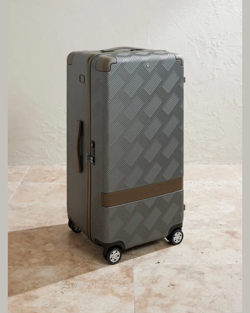 Montblanc MY4810 Extreme 3.0 Leather-Trimmed Polycarbonate Check-In Suitcase Silver