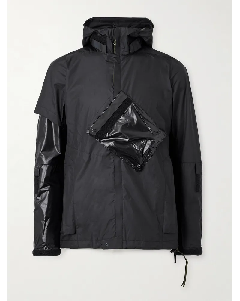 ACRONYM J36-WS Kapuzenjacke aus GORE-TEX-WINDSTOPPER®-Material und Shell mit Stachelnieten Schwarz