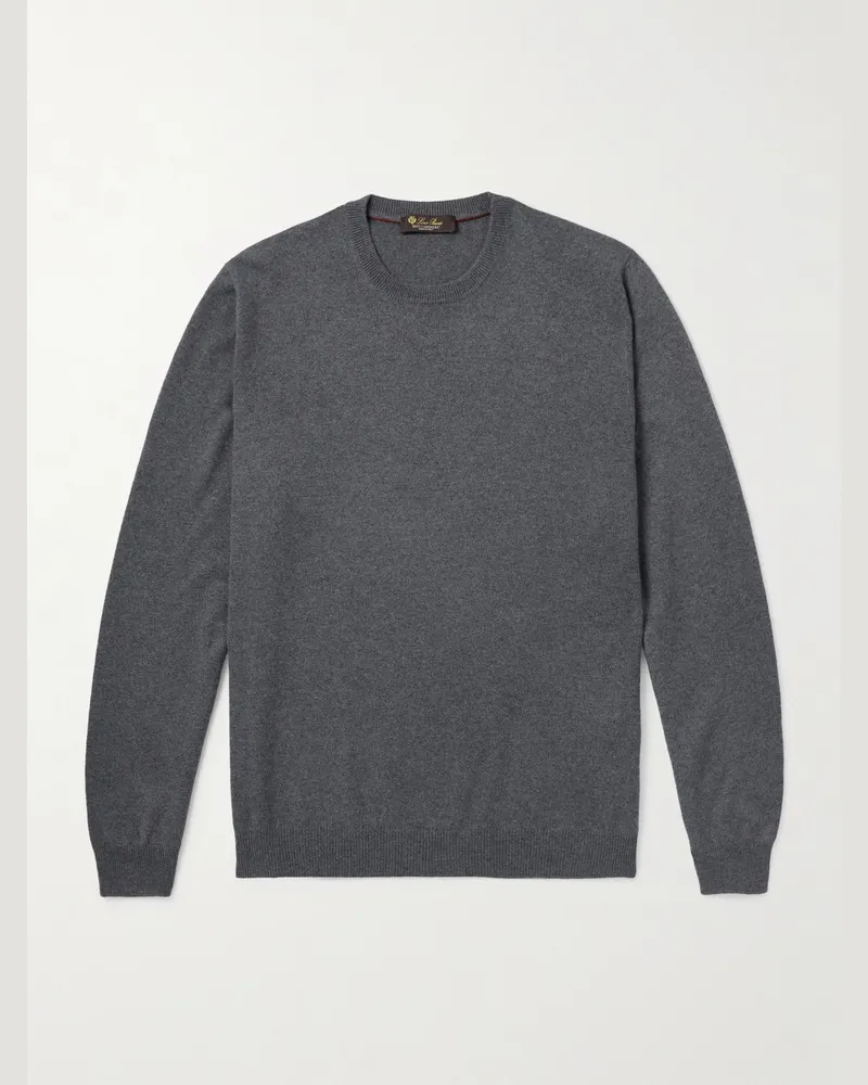 Loro Piana Arona Cashmere Sweater Gray