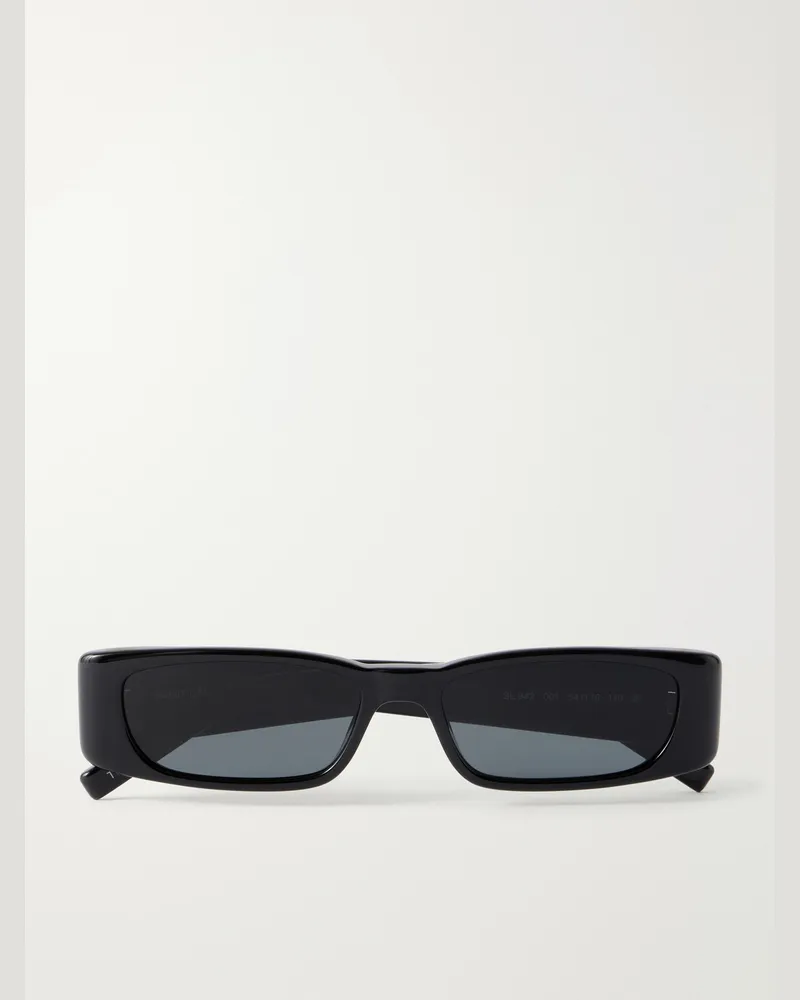 Saint Laurent SL 942 Square-Frame Recycled Acetate Sunglasses Black