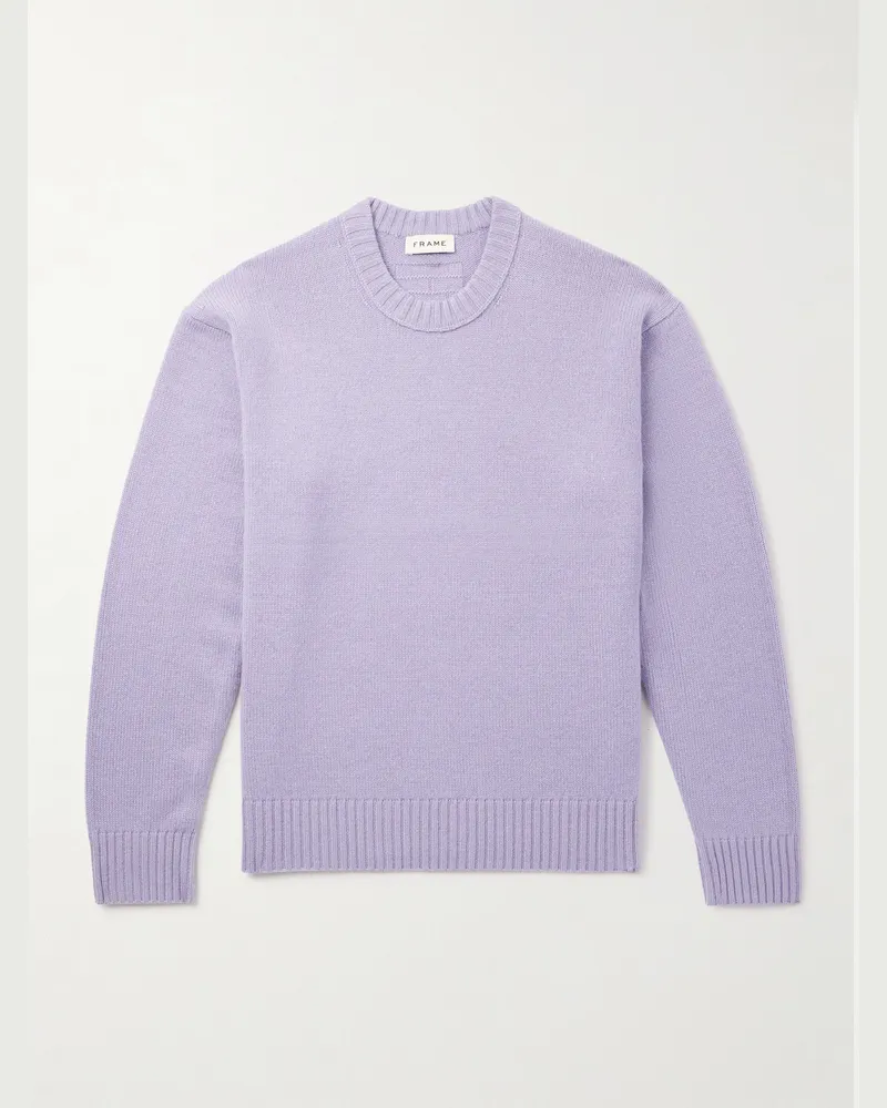Frame Denim Pullover aus Kaschmir Lila