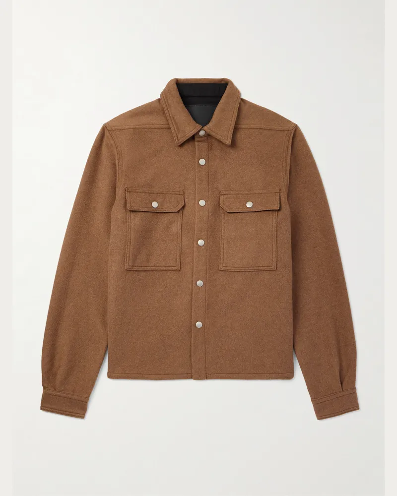 DRKSHDW by Rick Owens Hemdjacke aus Baumwolle Braun