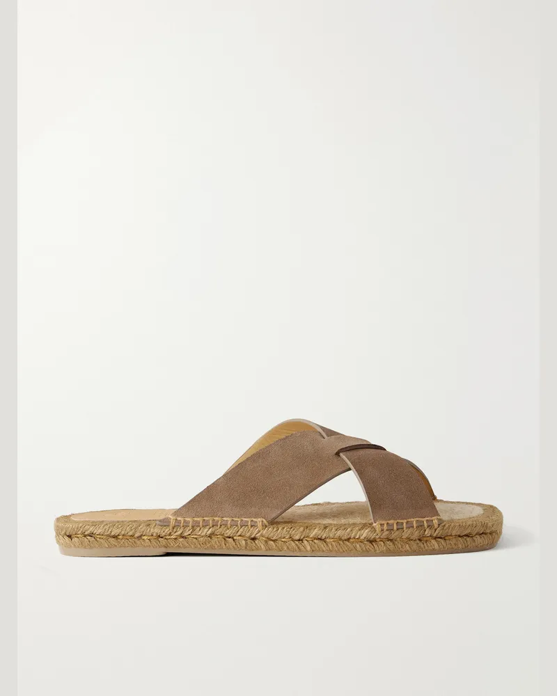 Castañer Keanu Suede Sandals Brown