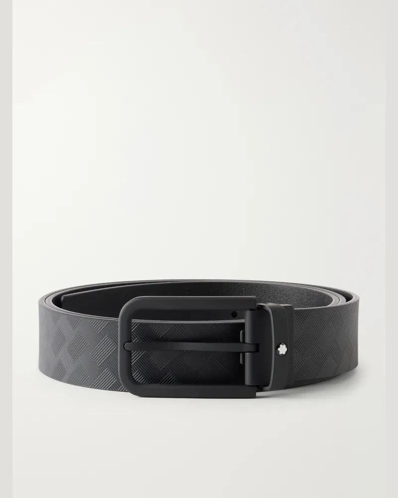 Montblanc 35mm Leather Belt Black