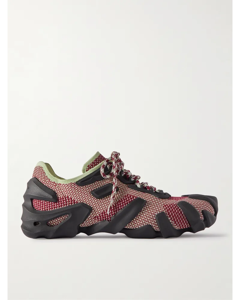 Bottega Veneta Flex Sneakers aus Stretch-Strick mit Gummibesatz Rot