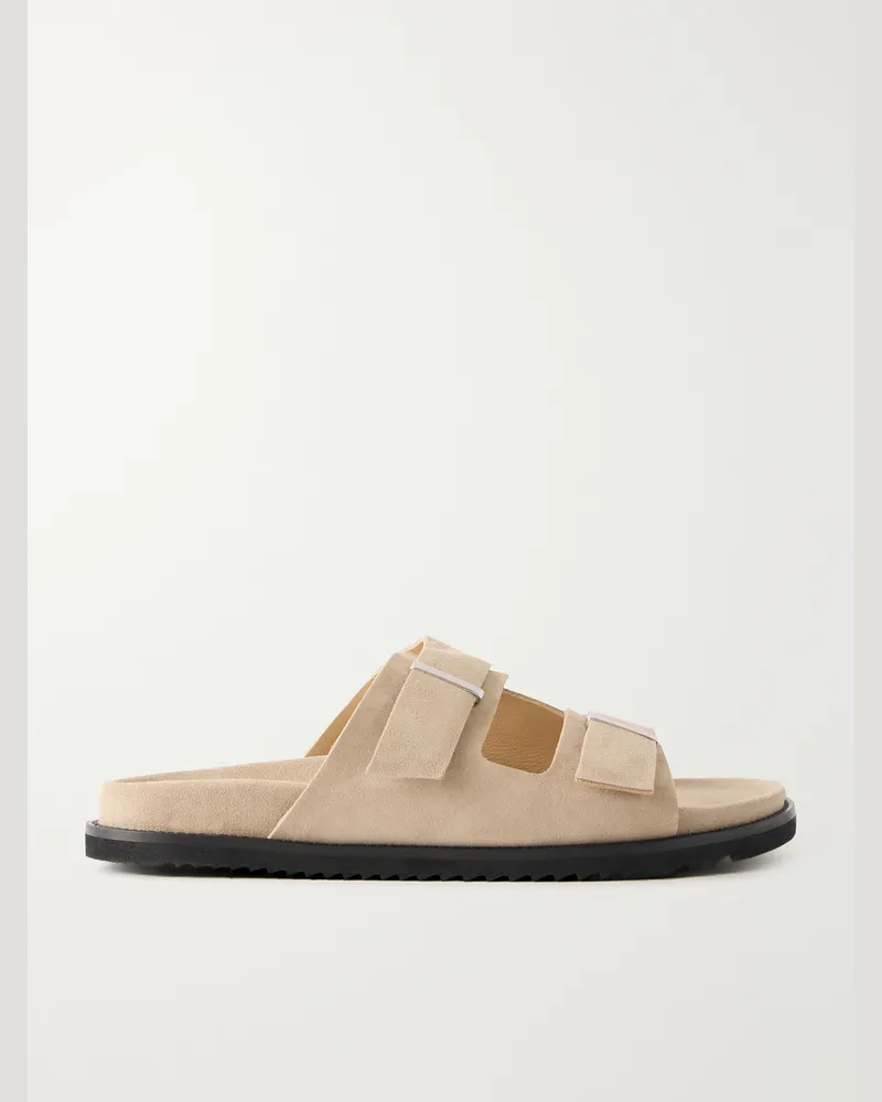 MR P. Suede Slides Brown