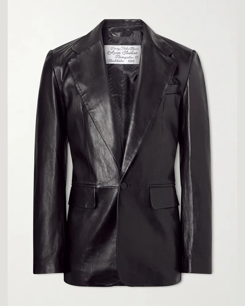 Acne Studios Leather Jacket Black