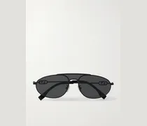 O'Lock Aviator-Style Metal Sunglasses