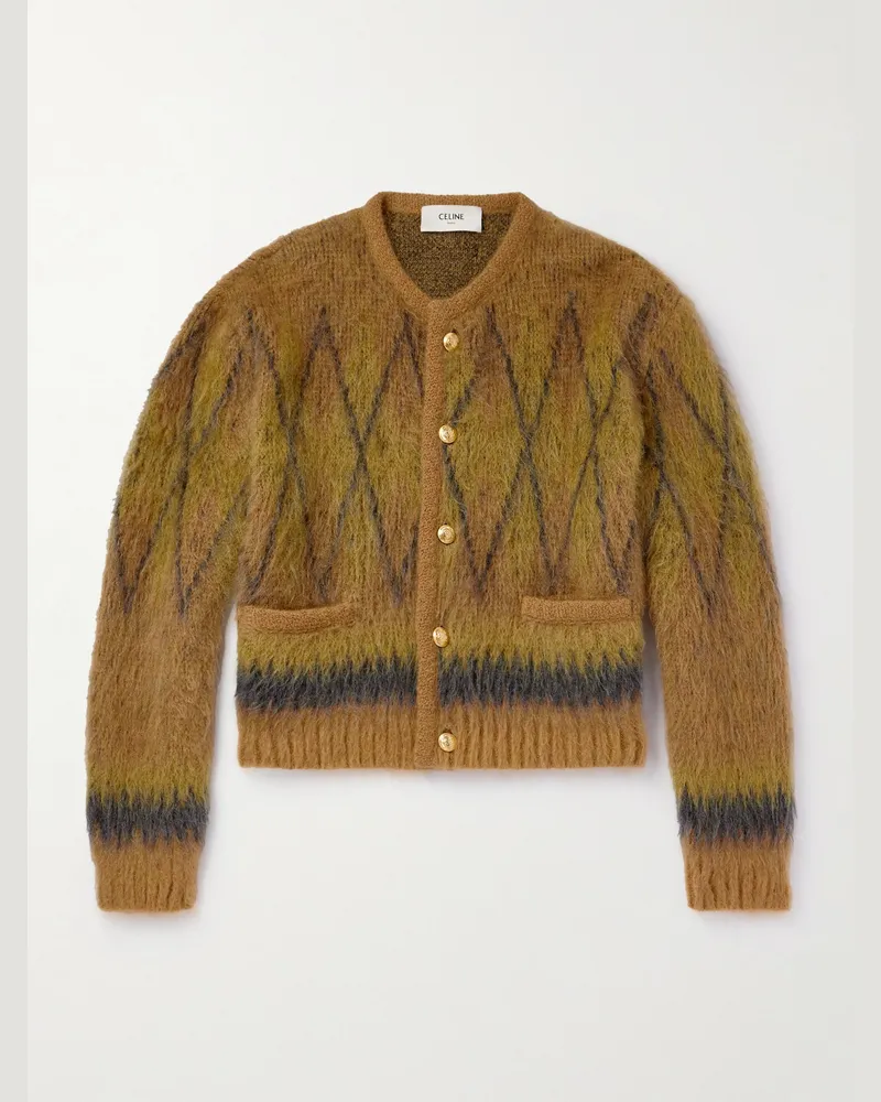 Celine Cardigan aus einer Mohairmischung Braun