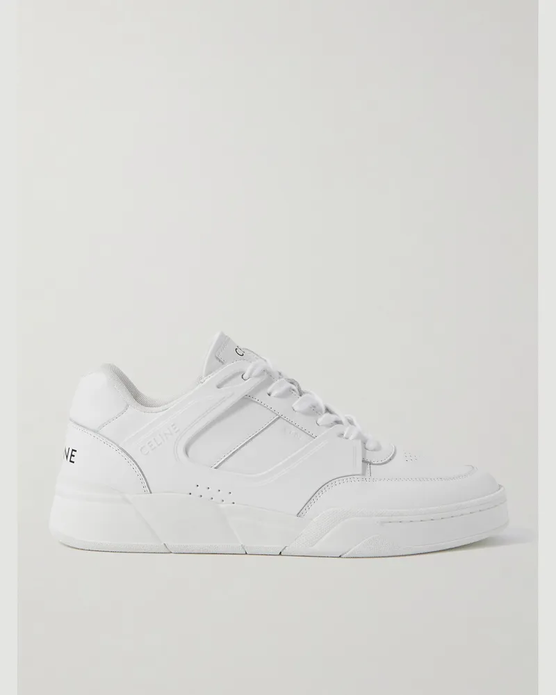 Celine CT-07 Sneakers aus Leder mit Gummibesätzen Weiß