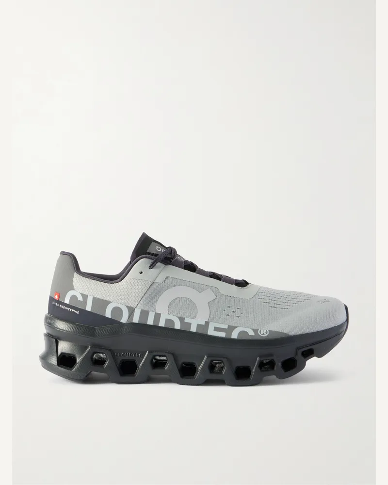ON Cloudmster Laufschuhe aus Mesh mit Gummibesatz Grau