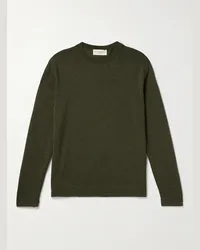 Officine Generale Nemo Pullover aus Wolle Grün