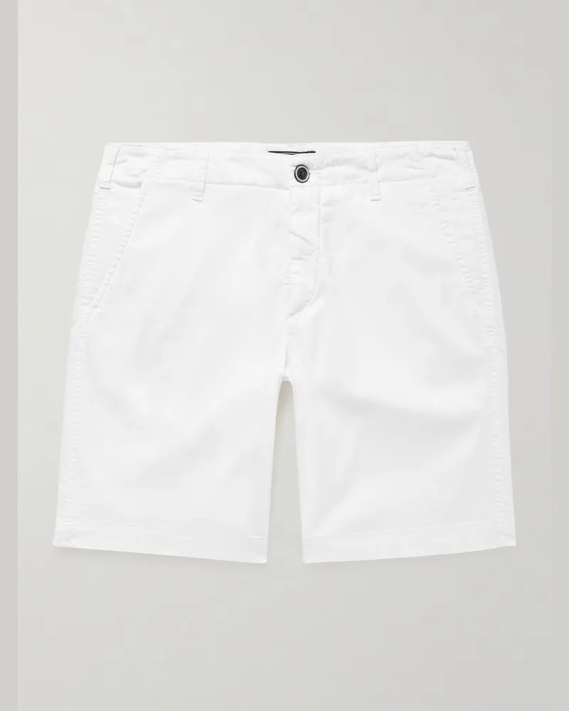 Vilebrequin Ponche Bermudashorts aus einer Lyocell-Baumwollmischung Weiß