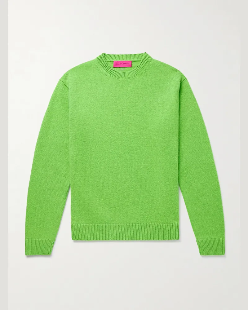 The Elder Statesman Cashmere Sweater Green