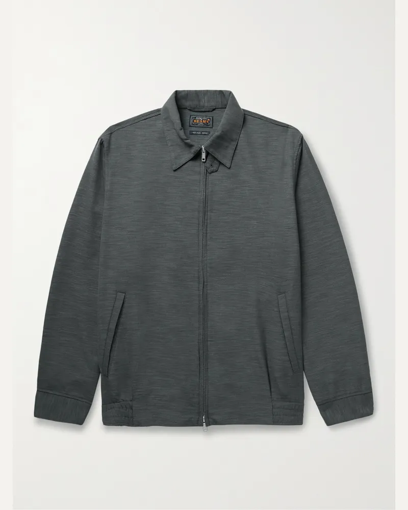 Beams Plus Wool-Blend Blouson Jacket Gray