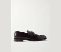 Horsebit-Embellished Leather Loafers