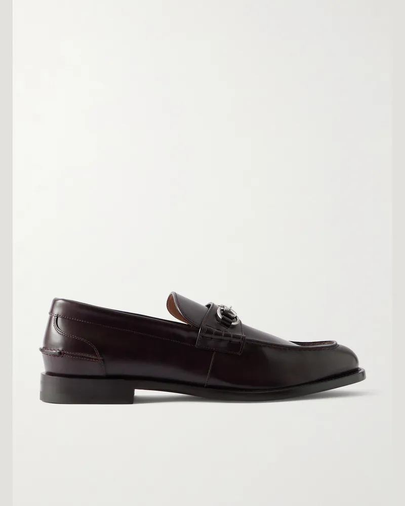 Gucci Horsebit-Embellished Leather Loafers Brown