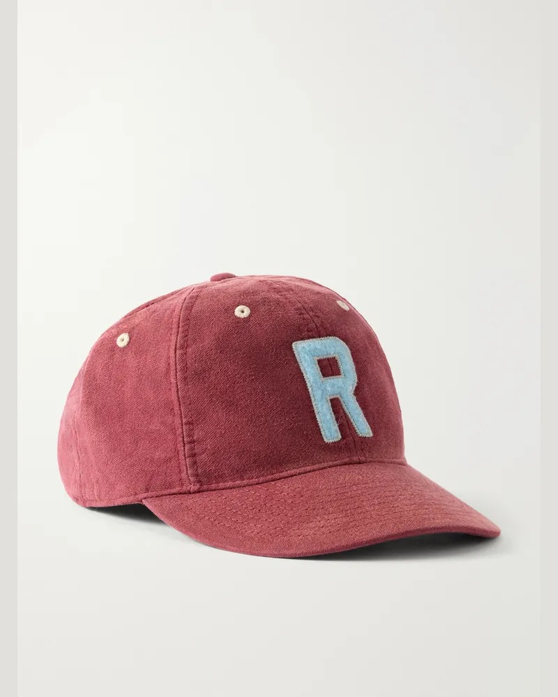 Ralph Lauren Logo-Appliquéd Cotton-Twill Cap Red