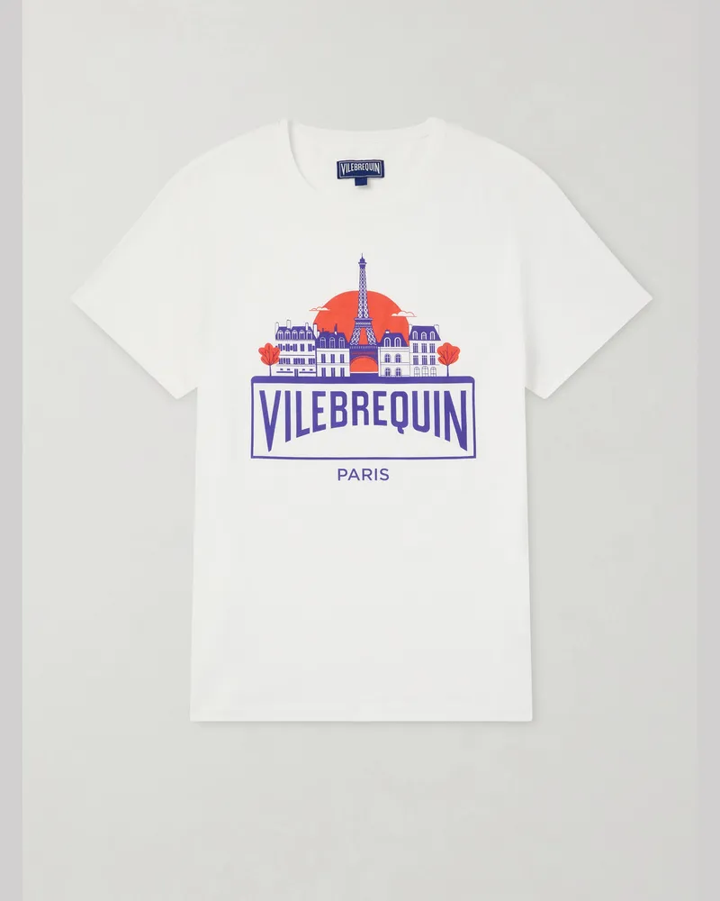 Vilebrequin Thom City Logo-Print Cotton-Jersey T-Shirt White