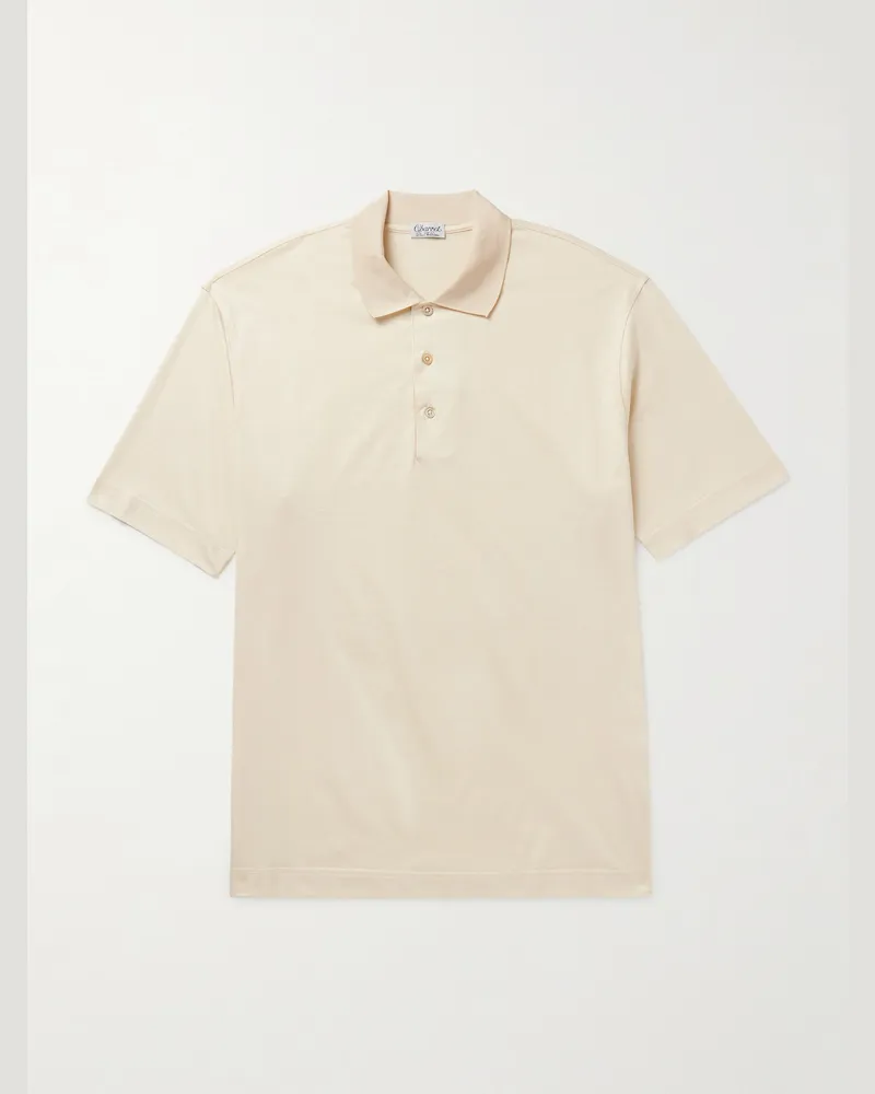 Charvet Cotton Polo Shirt Yellow