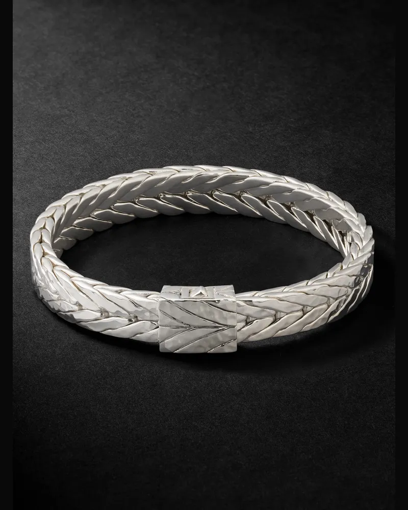 John Hardy Armband aus gehämmertem Sterlingsilber Silber