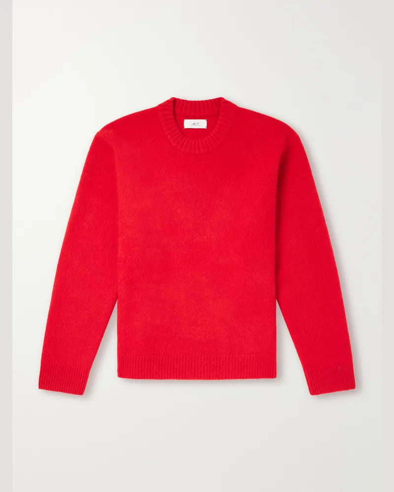 MR P. Brushed-Cashmere Sweater Red