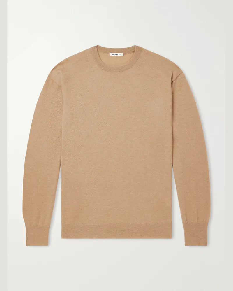 AURALEE Cashmere Sweater Brown