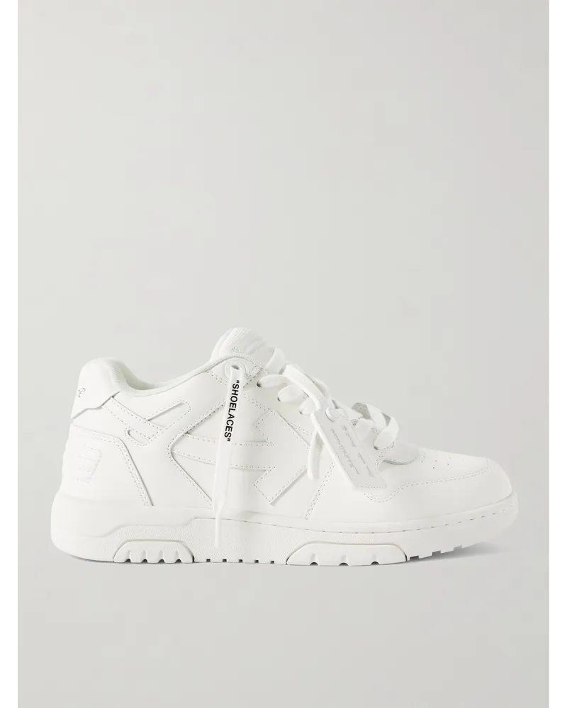 OFF-WHITE Out of Office Sneakers aus Leder Weiß