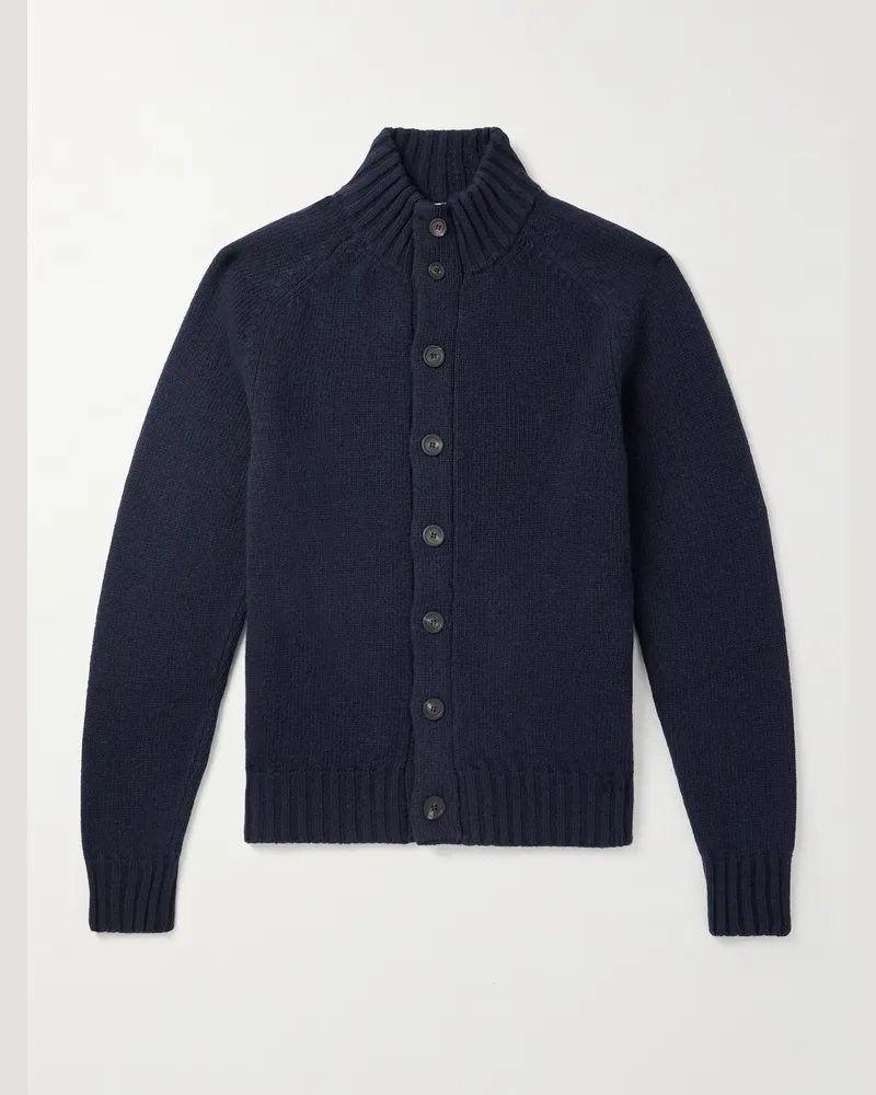 Altea Virgin Wool Cardigan Blue