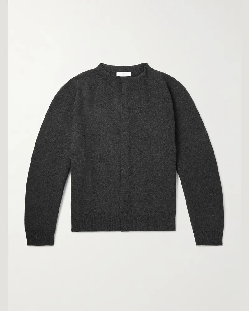 AMOMENTO Cardigan aus Strick Grau