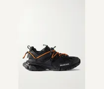 Track Trail Logo-Print TPU and Shell Sneakers