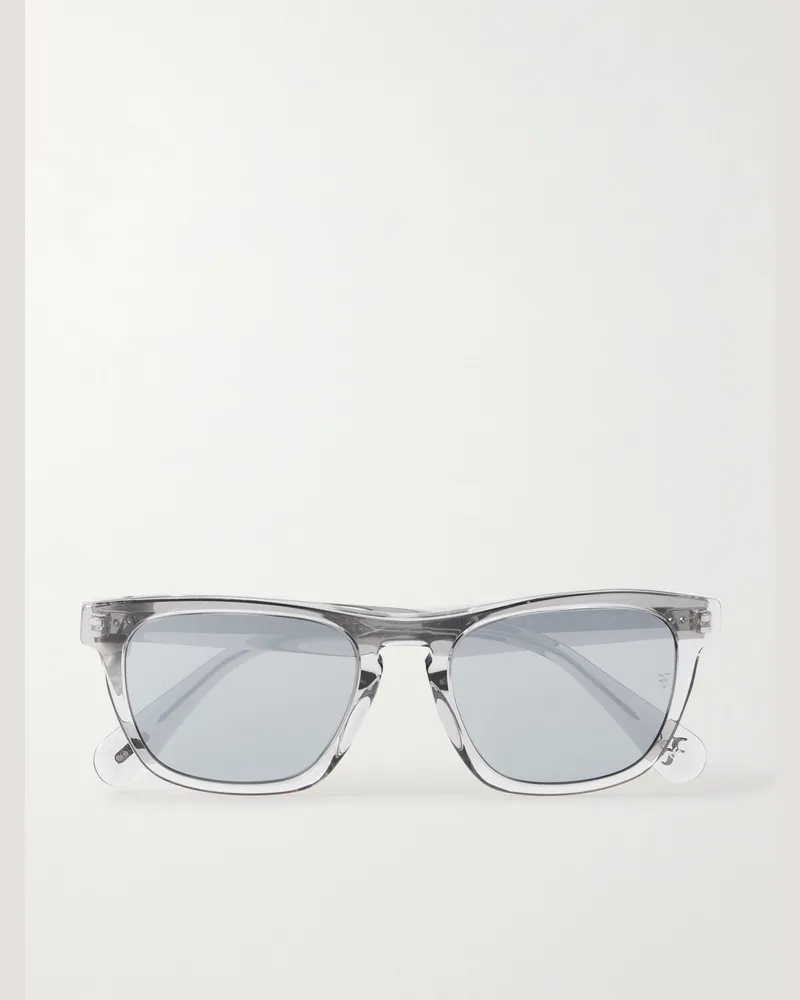 Oliver Peoples Roger Federer R-3 Square-Frame Acetate Sunglasses Gray