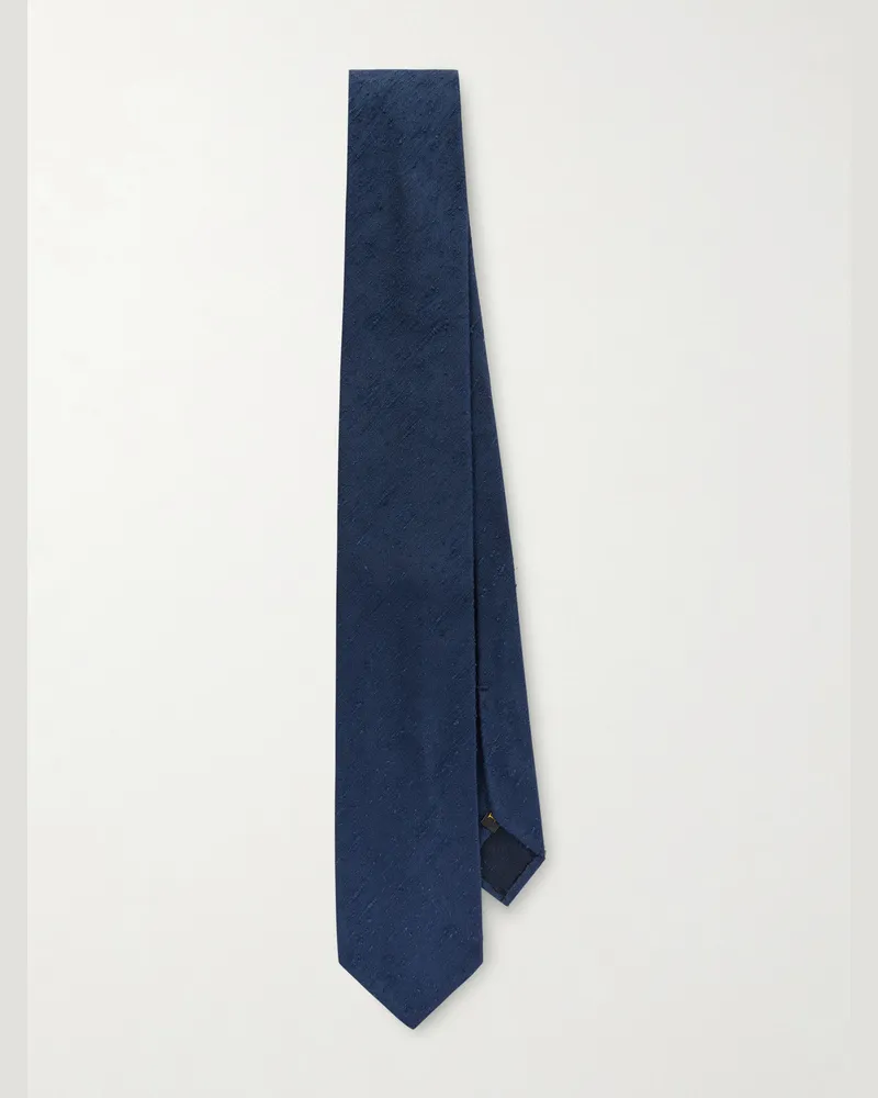 Rubinacci Krawatte aus Seide, 9 cm Blau