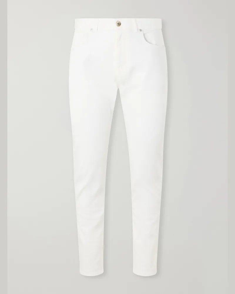 Eleventy Slim-Fit Jeans White