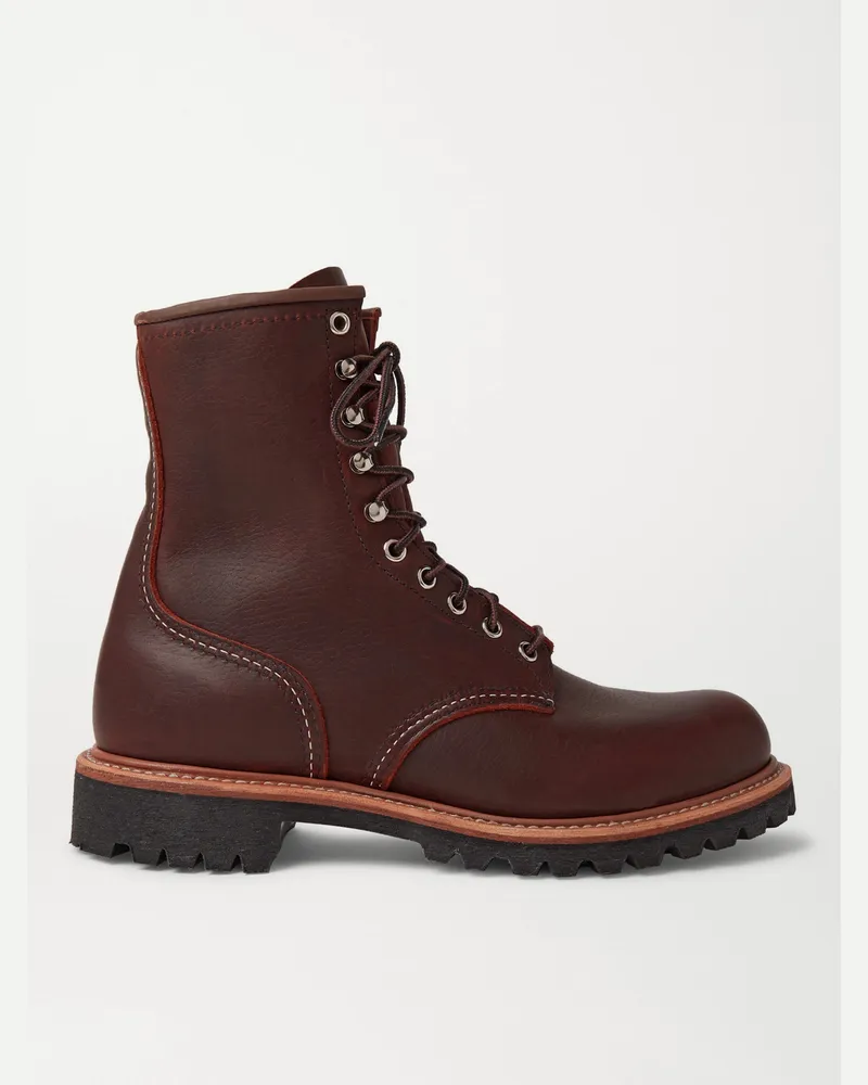 Red Wing Shoes 4585 Logger Leather Boots Braun