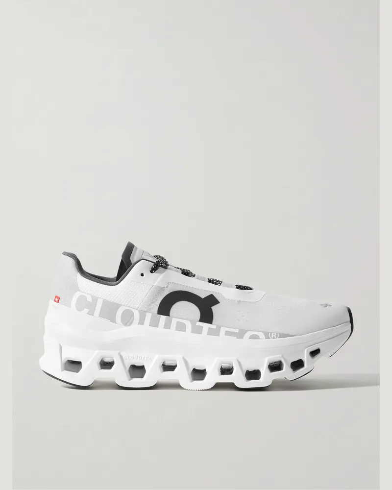 ON Cloudmster Laufschuhe aus Mesh mit Gummibesatz Weiß