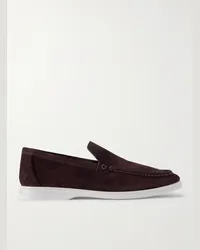 Bottega Veneta Astaire Loafers aus Veloursleder Braun