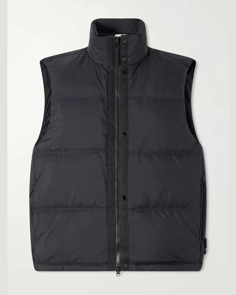 Stone Island Matt Quilted Ripstop Down Gilet Black