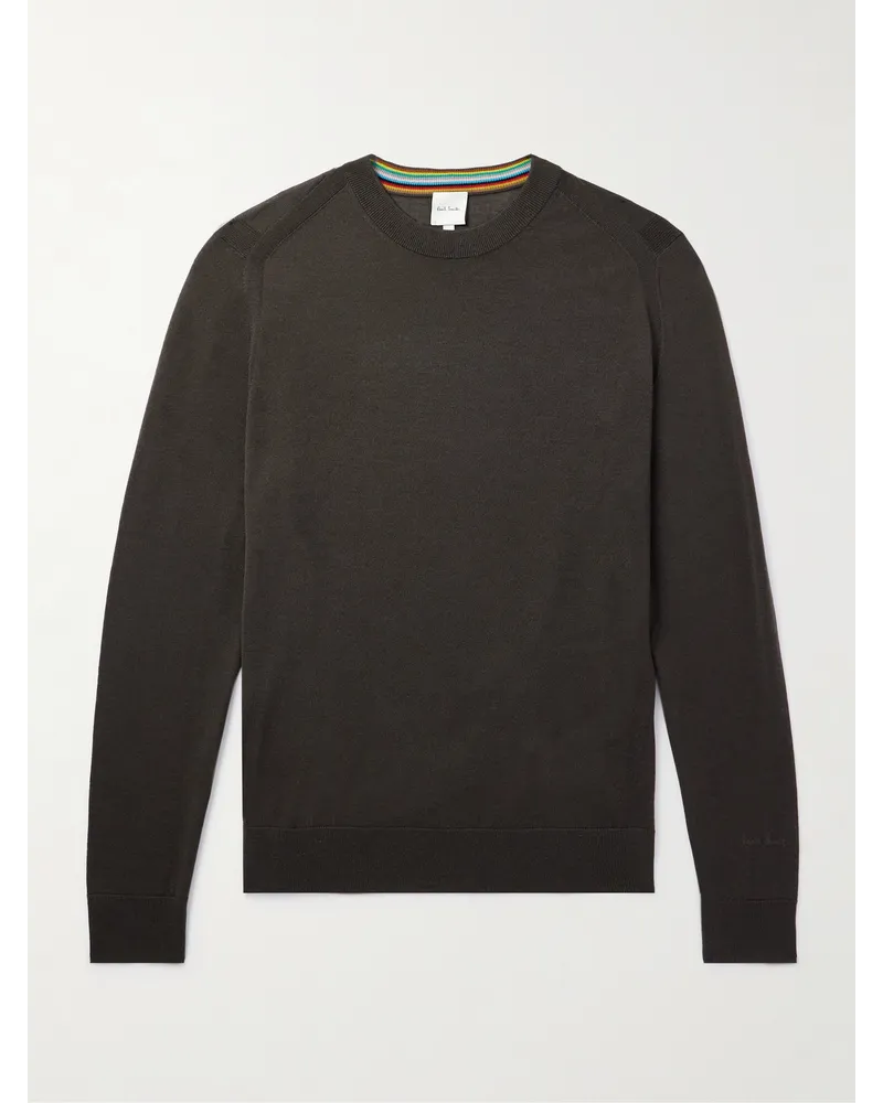 Paul Smith Pullover aus Merinowolle Braun