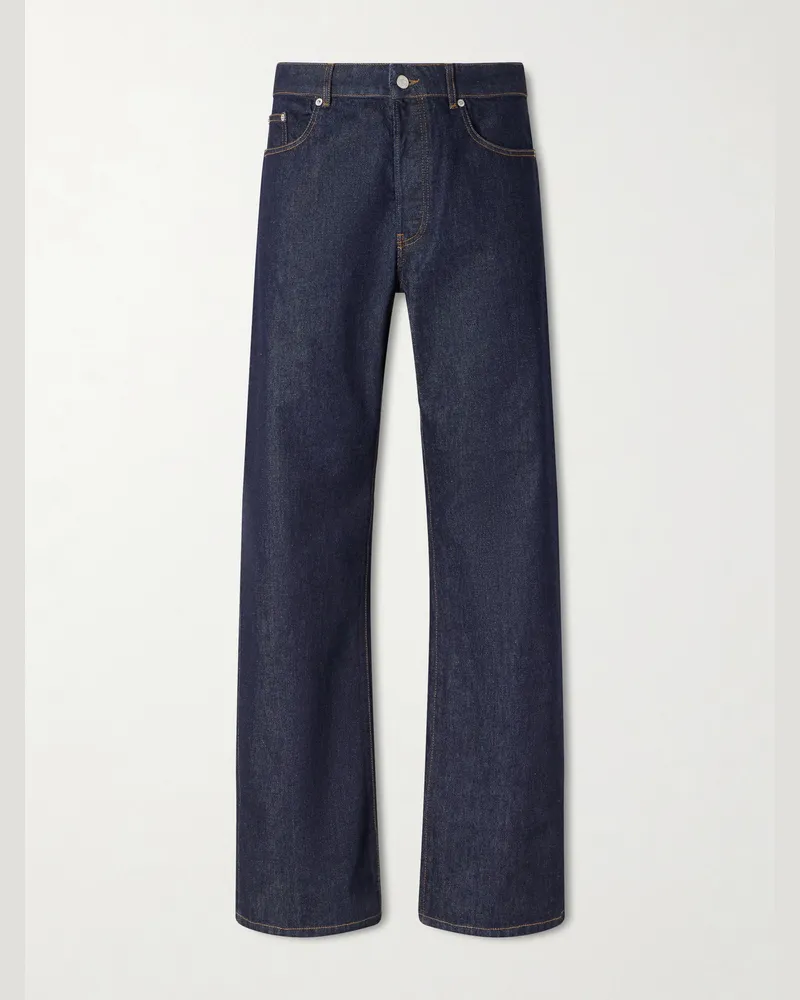 Dries van Noten Gerade geschnittene Jeans Blau