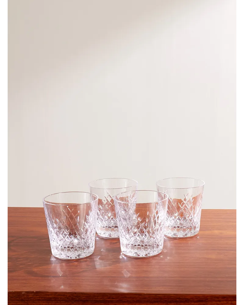 Barwell Set aus vier Gläsern aus Kristallglas
