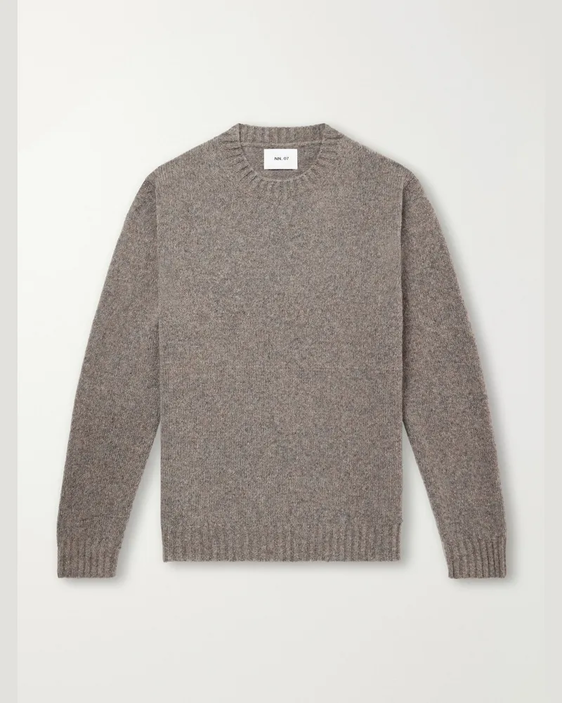 NN 07 Lee 6598 Merino Wool-Blend Sweater Brown