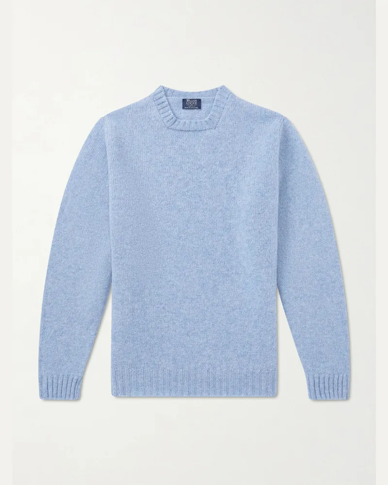 William Lockie Pullover aus Schurwolle Blau