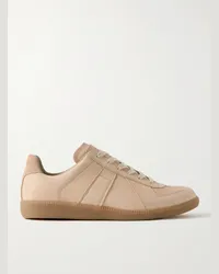 Maison Margiela Replica Sneakers aus Leder mit Velourslederbesatz Neutral